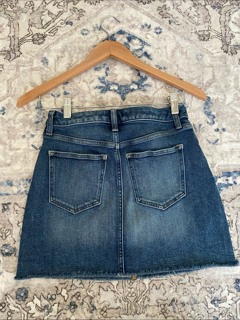 Banana Republic Women's Frayed Hem Denim Mini Skirt - Picture 5 of 5